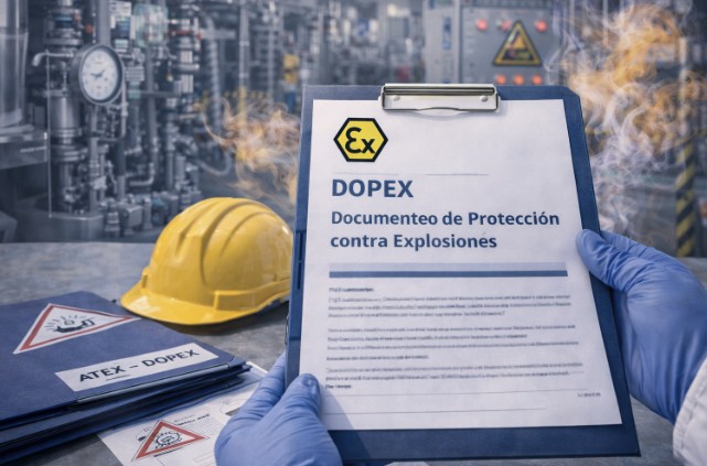 Documento ATEX o DOPEX para la evaluación y prevención del riesgo de explosión en instalaciones industriales