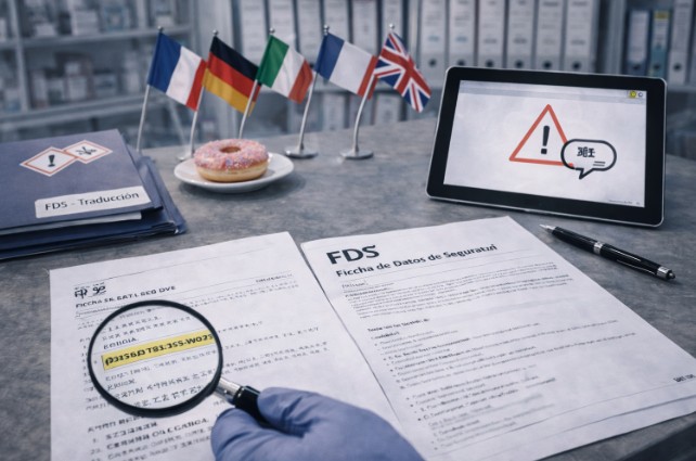 Obligación de facilitar la ficha de datos de seguridad en el idioma oficial del país de comercialización según REACH