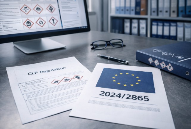 Novedades del Reglamento CLP tras la modificación introducida por el Reglamento (UE) 2024/2865 sobre etiquetado y clasificación