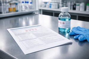 Responsabilidad legal del contenido de una ficha de datos de seguridad en la cadena de suministro químico