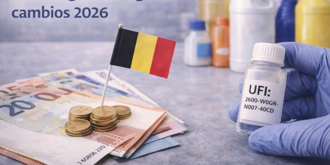 Cambios en las tasas de notificación a toxicología en Bélgica a partir de 2026 según el Anexo VIII del CLP