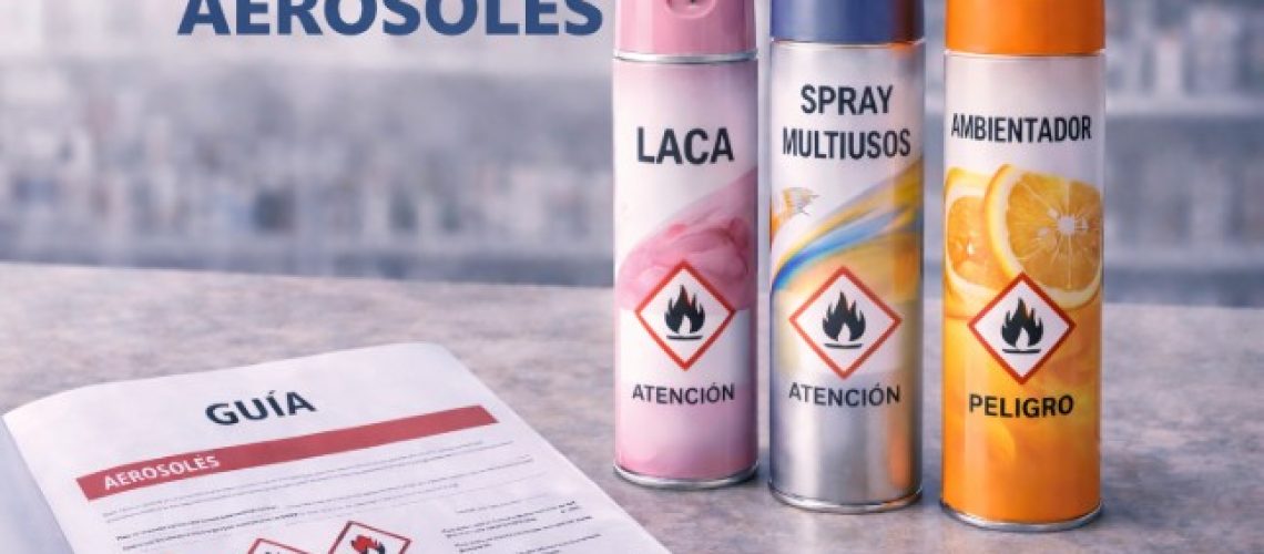 Requisitos de etiquetado CLP para aerosoles inflamables y no inflamables