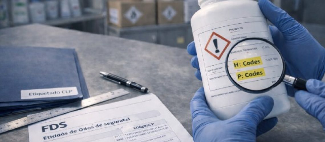 Uso de códigos H y P en la etiqueta CLP y posibilidad de indicar solo el texto completo de las frases